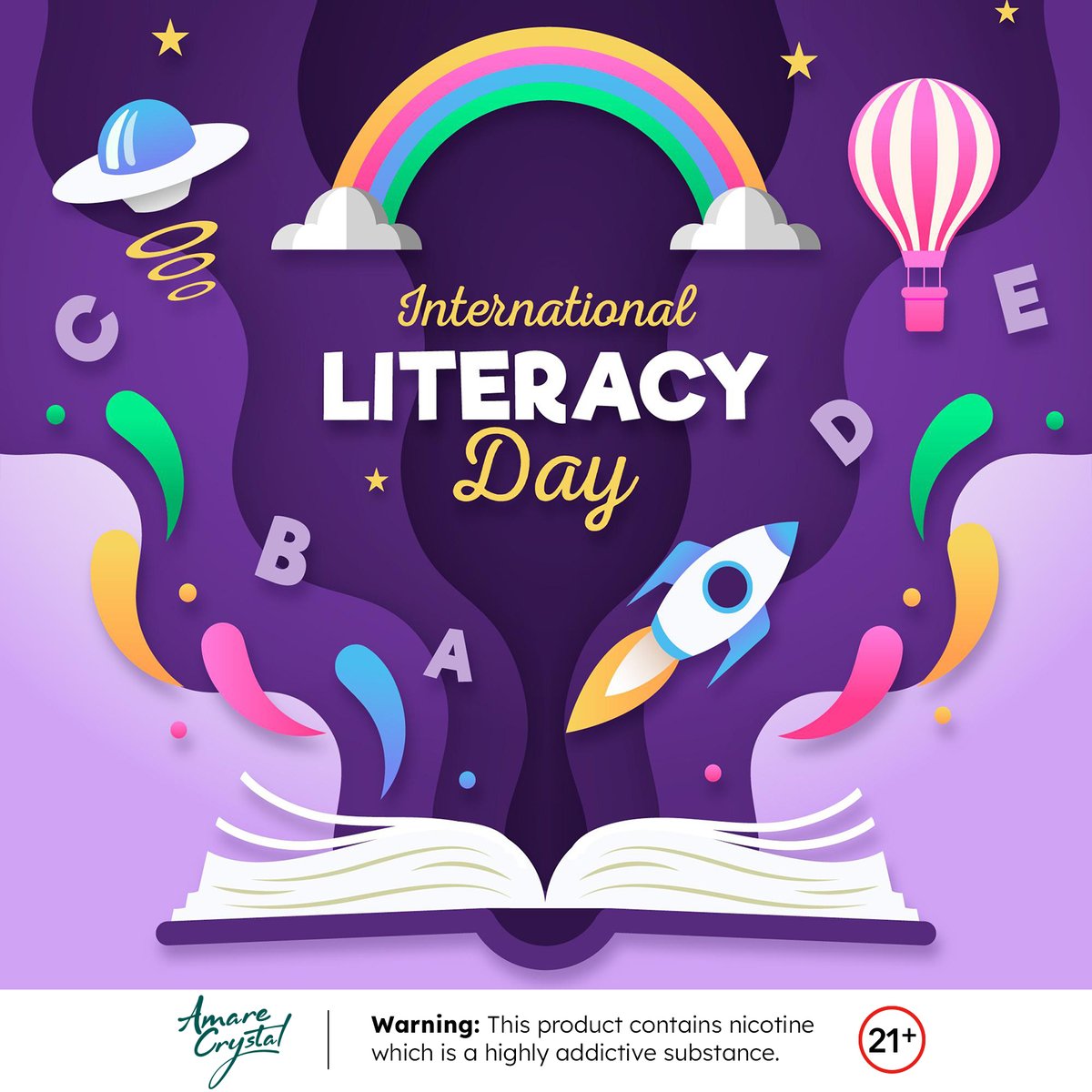 Empower Minds, Inspire Change 🌟 🌟 🌟

21+ Warning: This product contains nicotine which is a highly addictive substance.

#amarecrystal #skevape #skecrystal #bestflavours #ukvape #ukdisposable
#internationalliteracyday