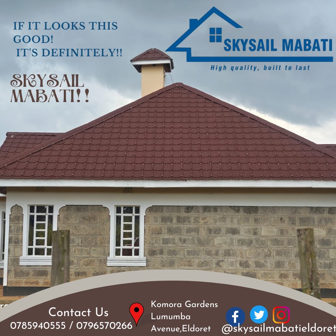 Of things that bring us joy is #absoluteclientsatisfaction 

Visit our factory today at Komora Gardens, Lumumba Avenue Eldoret or contact us on 0785940555/0796570266 to #ExperienceBetter 

#skysailgroup #skysailmabati #sky840 #sky868 #skywave #builtolast