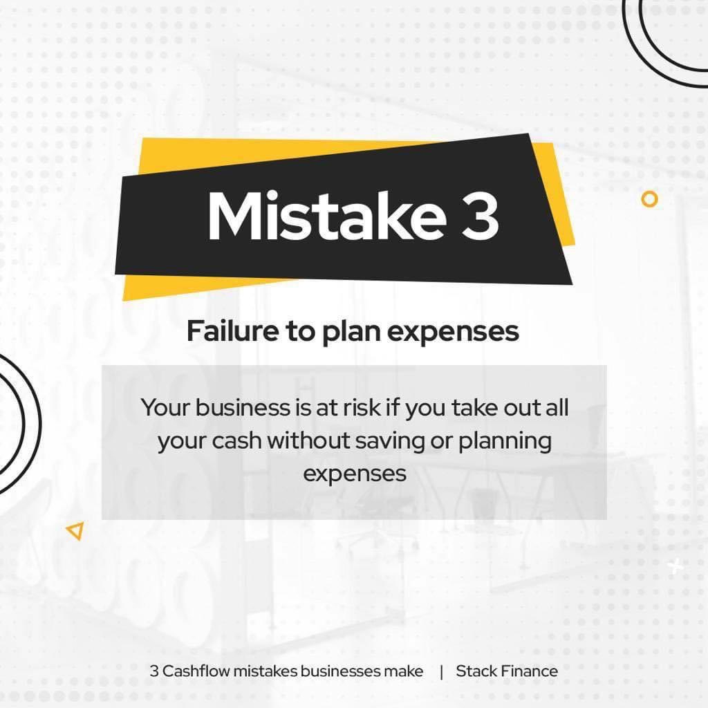 Stackfinanceapp's tweet image. Businesses make mistakes all the time. But not being aware of where the mistakes come from is a problem.

Here are some cashflow mistake that businesses make.

#stackfinance #stackelbergng #finance #accounting #hushpuppi #cashflow #16thHeadiesAwards #tips #stack #app #Byelection