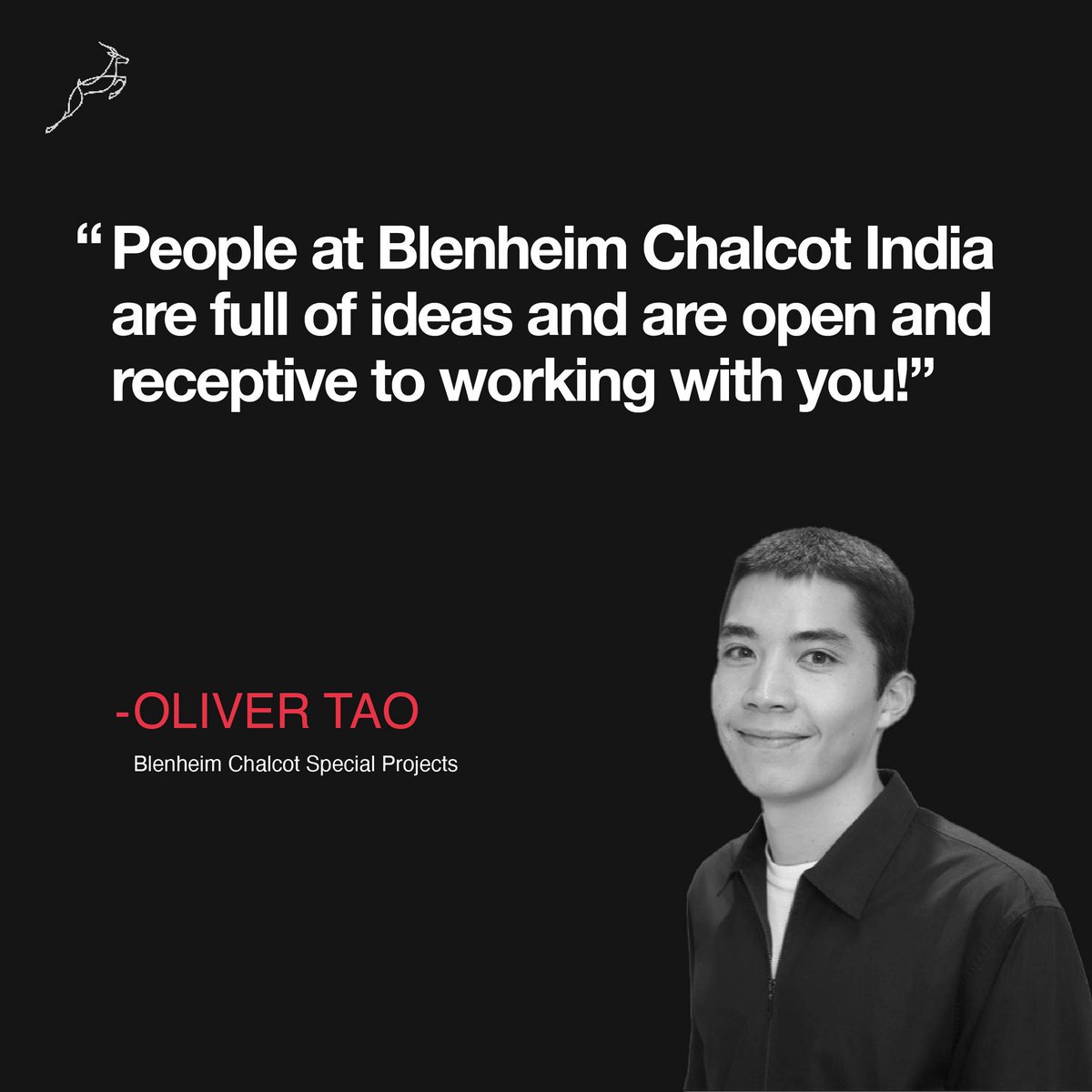 Thriving in a culture of #innovation and collaboration at #BlenheimChalcotIndia!

Our team is brimming with #CreativeIdeas, and always open and receptive to working together for #Success. 🙌

#BCIndia #TeamWork #Ideas #Collaboration #Culture #WorkCulture #Quote
