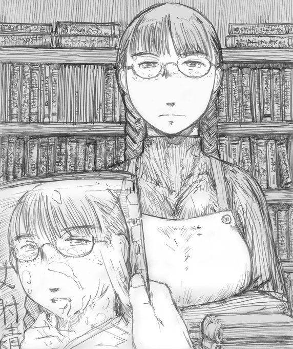 真正面を向いた顔というのは難しくてなかなか描かない 