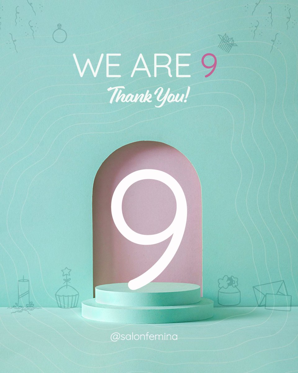 salonfemina's tweet photo. WE ARE 9!
.
Thank you all for your continuous love & support! 🙏🏾💚
P.S. Surprises coming up!
.
#SalonFemina #DefiningBeautyWithStyle #WeR9 #9thAnniversary https://t.co/lDK2I4peQn