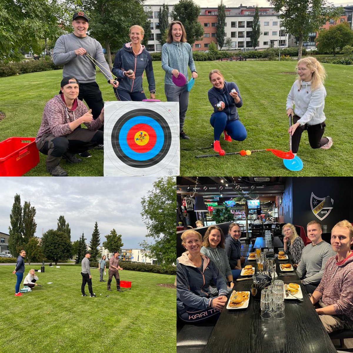 Rain held off for our competitive lab activity yesterday! Foreigners vs. Action Potentials vs. Lab Dogs 💪🏻 not all successful at our tasks but all competitors enjoyed 🍔 in the end 😋