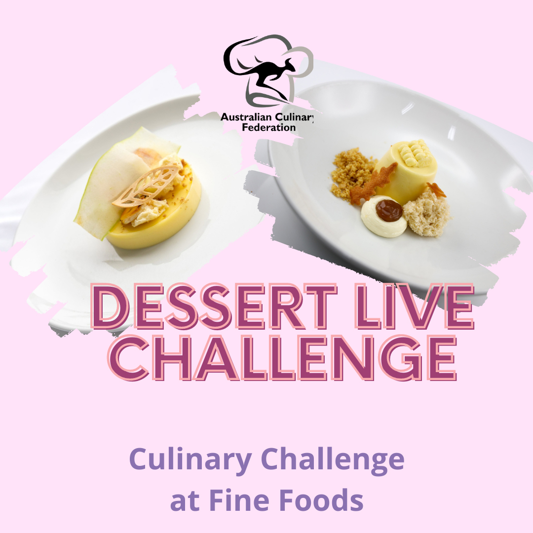 ACFaussiechefs's tweet image. F10A Dessert Live Challenge

Competitors have (90) ninety minutes to prepare two (2) portions of two (2) desserts with appropriate garnishes, individually plated and suitable for an A la Carte restaurant service. 100% rule applies

More info at tinyurl.com/5n78wa6c