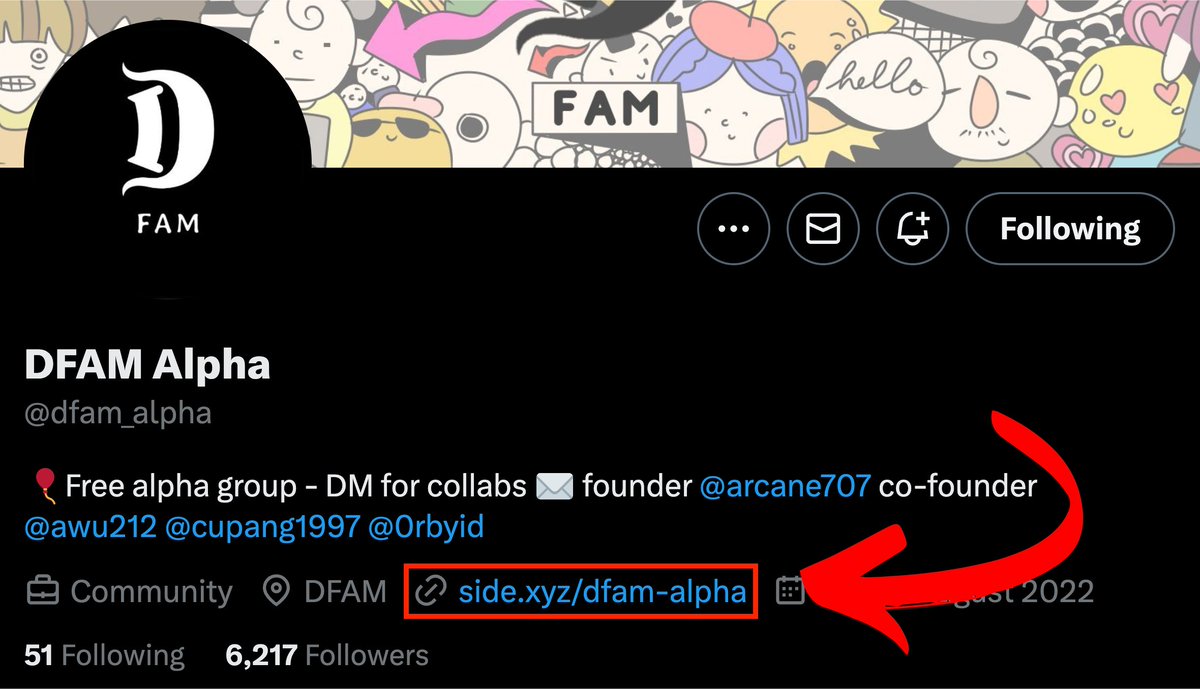 DFAM Alpha 🤝 Side.xyz

İki projemiz arasında bu yeni işbirliğini duyurmaktan heyecan duyuyoruz.

<a href="/dfam_alpha/">DFAM</a> artık biyografisindeki bağlantı için <a href="/sidexyz/">Side.xyz</a> sayfasını kullanıyor.