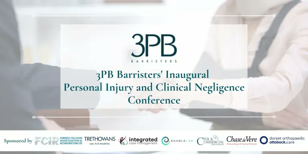 3PBChambers's tweet photo. There's still time to register to attend 3PB's inaugural free full-day Personal Injury and Clinical Negligence Conference, taking place at Harbour Hotel, Southampton on 12 October! 

Please click here to see the full conference programme and register: 
https://t.co/hfuzT6c1U3 https://t.co/Y6pu31iD7C