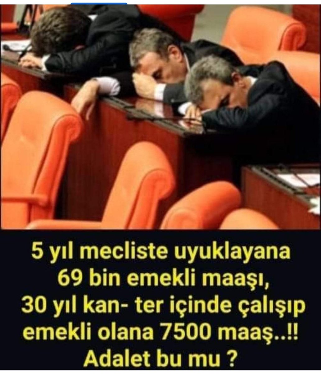 #EmeklininSabrıBitti bizler yatarak Emekli olmadık.