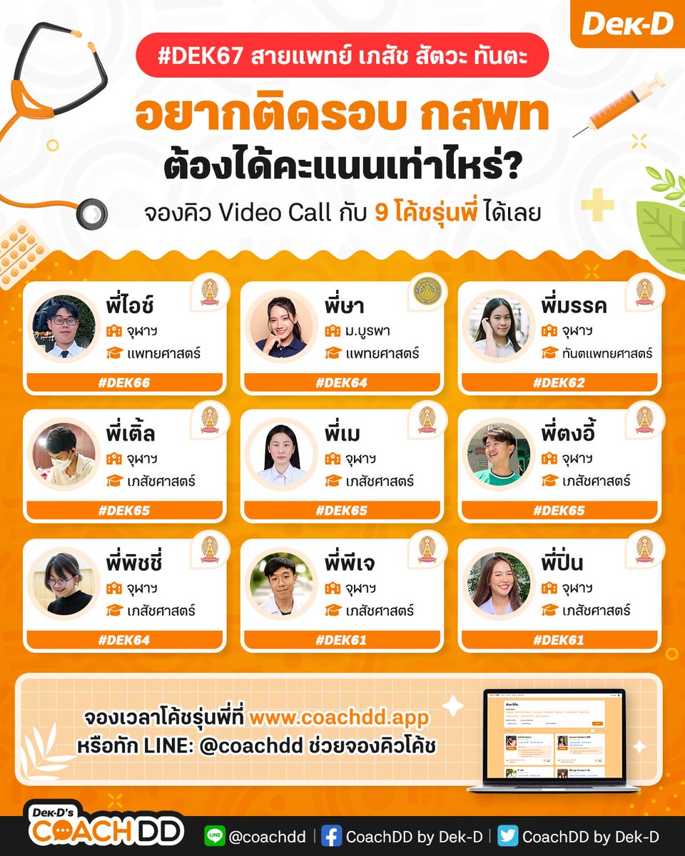 coachddbydekd's tweet photo. #dek67 อยากติดรอบ #กสพท แต่กลัวเตรียมตัวไม่ทัน จองคิวปรึกษาพี่โค้ชรู้จริงที่ https://t.co/cIyFRVxeJK

พิเศษ!ปรึกษา 30 นาที เพียง 139 บาท
กรอกโค้ด "CDDPORT100" จำกัด 20 สิทธิ์ ก่อน 30 ก.ย.

สอบถามเพิ่มเติม LINE @coachdd
#COACHDD
#กสพท67 #tpat1 #วันนี้dek67ทำอะไร #เด็กซิ่ว #dekซิ่ว https://t.co/JJcnmRfBLF