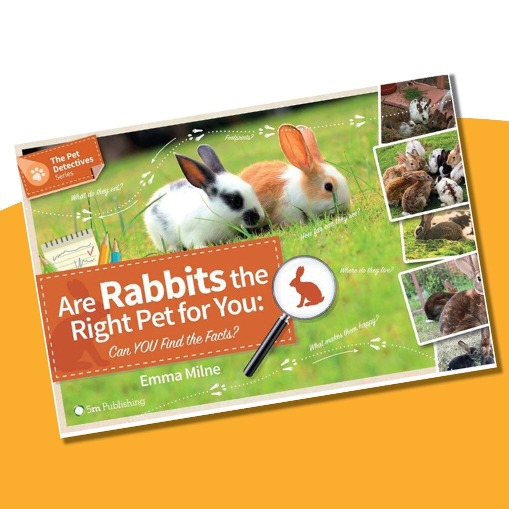 Are your kids wanting to adopt pet rabbits? 🐇 Dr Emma Milne has written a series of pet detective books that aims to teach children about responsible pet ownership before getting them 🕵️🔎 You can order your copy here: bit.ly/3EjDYlm #InternationalLiteracyDay 📖📚