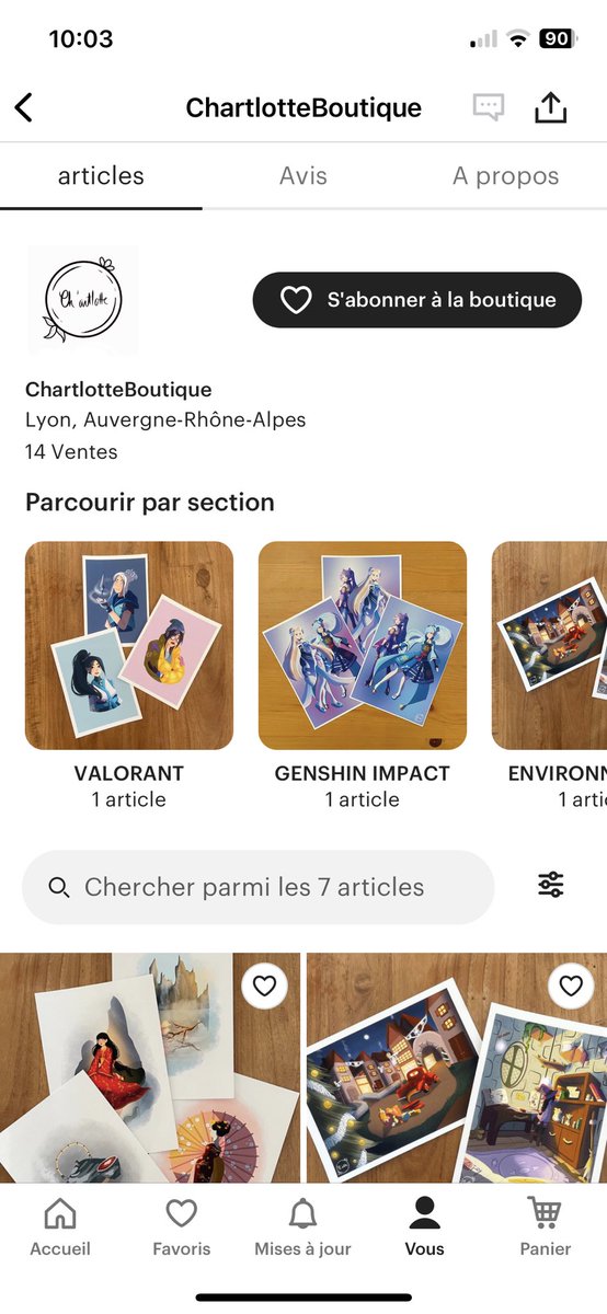 charlottebibi16's tweet photo. Hésitez pas à venir faire un petit tour sur la boutique Etsy ✨ 

https://t.co/fv9pAZG9Aq

#etsy  #smallbusinessowner #art #artist #print #valorant #Genshin https://t.co/Ze1NYpZz5G