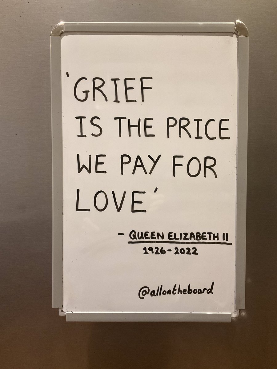 ‘Grief is the price we pay for love’ - Queen Elizabeth II (1926-2022)

#QueenElizabethII