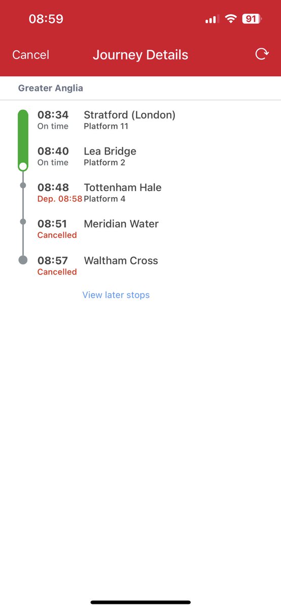 Your ears should be burning! Another woeful week on Britain’s shittest trainline #greateranglia 2 cancelled journeys to work and 3 cancelled journeys home this week. Just the worst! 😠