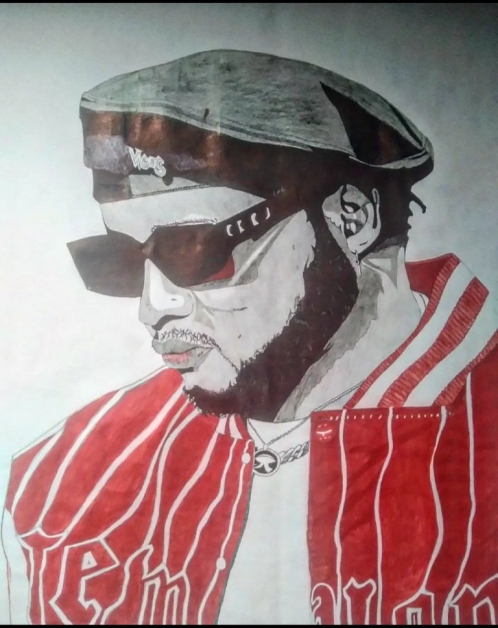 yayena4's tweet photo. @YaadmanYung na me been dy owe you yaadman...finally done sketch you..forgive my camera abeg❤ https://t.co/JEXrFfpd1Y