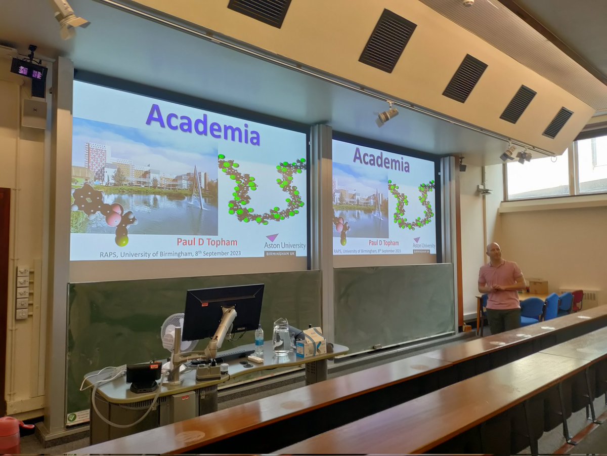 RAPS_Org's tweet photo. Our first speaker on the final day of #RAPS2023 is Prof. Paul Topham from @AstonUniversity @AstonEPS @CEAC_Aston, who is imparting wisdom from his academic career in this plenary lecture! https://t.co/YOYF5Mm6ox