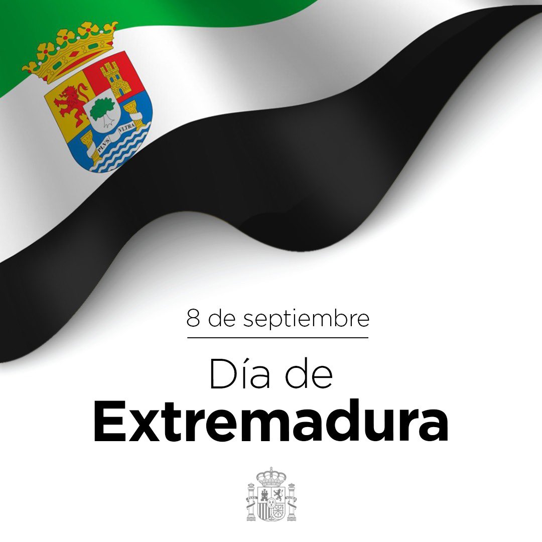 sanchezcastejon's tweet photo. ¡Feliz #DíaDeExtremadura!

Tierra de paisajes únicos, orgullosa de su patrimonio histórico-artístico y con una gastronomía extraordinaria.

Seguiremos trabajando para que el presente y el futuro de la región esté lleno de progreso y oportunidades de crecimiento y transformación. https://t.co/83Hdbr32J9