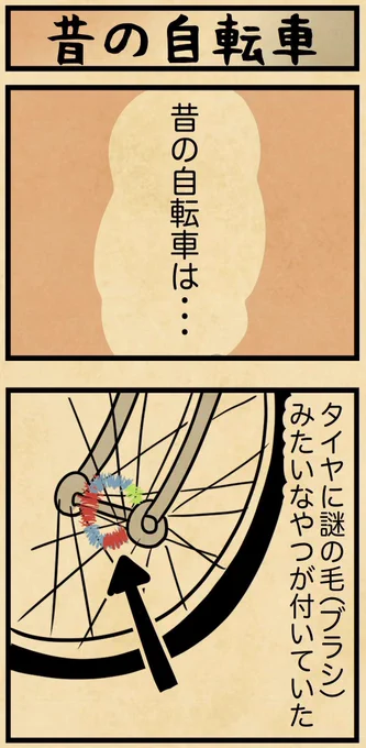 昔の自転車ってこんな感じだったよね 