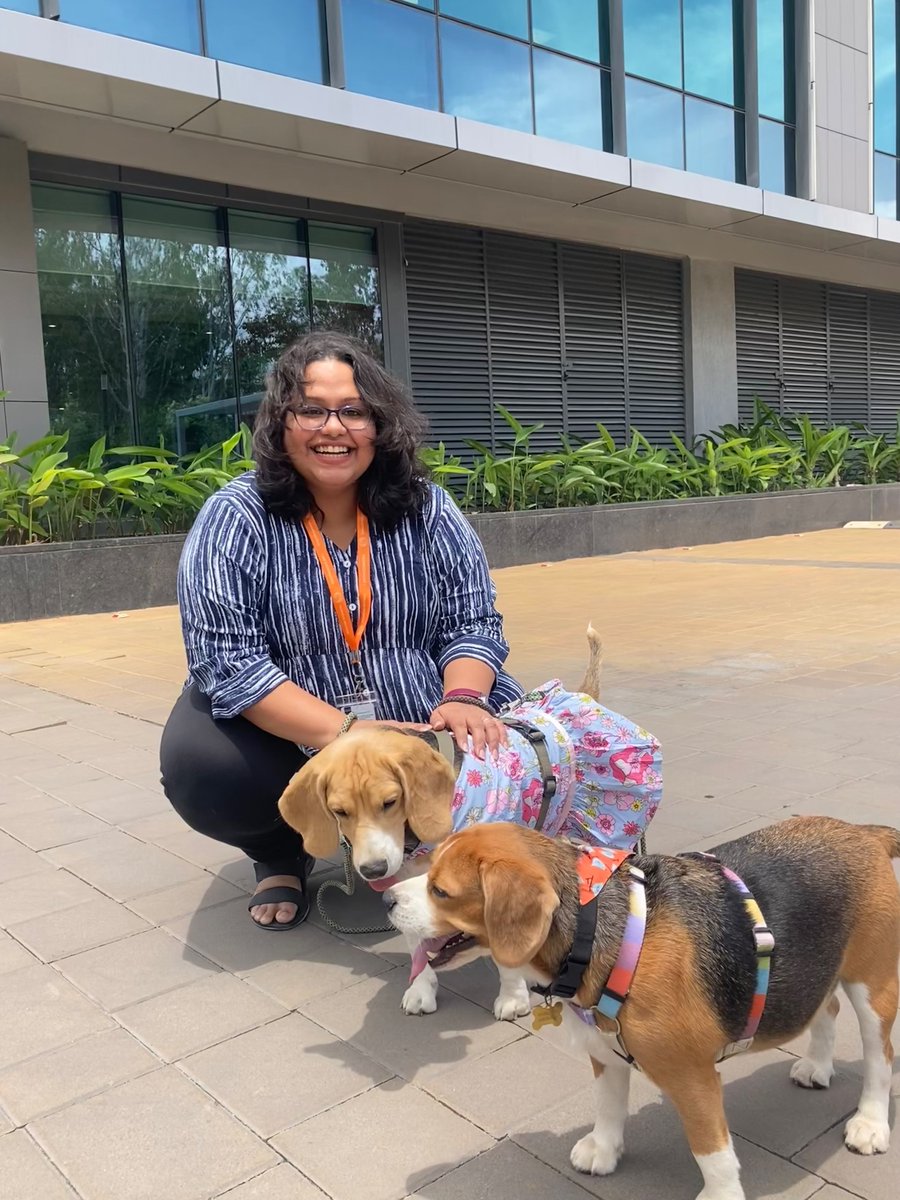 DhanyaTweets's tweet photo. Made some new friends at work today. #PawsAndTailsDay #WorkingAtTR @Reuters https://t.co/5AW8CcgPcU