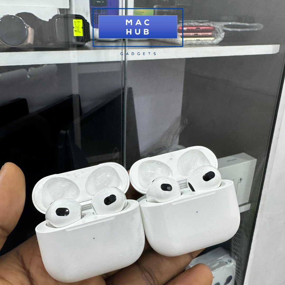 bcshoppinghub_'s tweet photo. Friday Sales 🔥

Used AirPod 3 

PRICE: N120,000

…
#airpod3 NAFDAC, Celine Dion, #BurnaBoy Tattoos - None, #CatholicTwitter https://t.co/hy8WLyfeJp