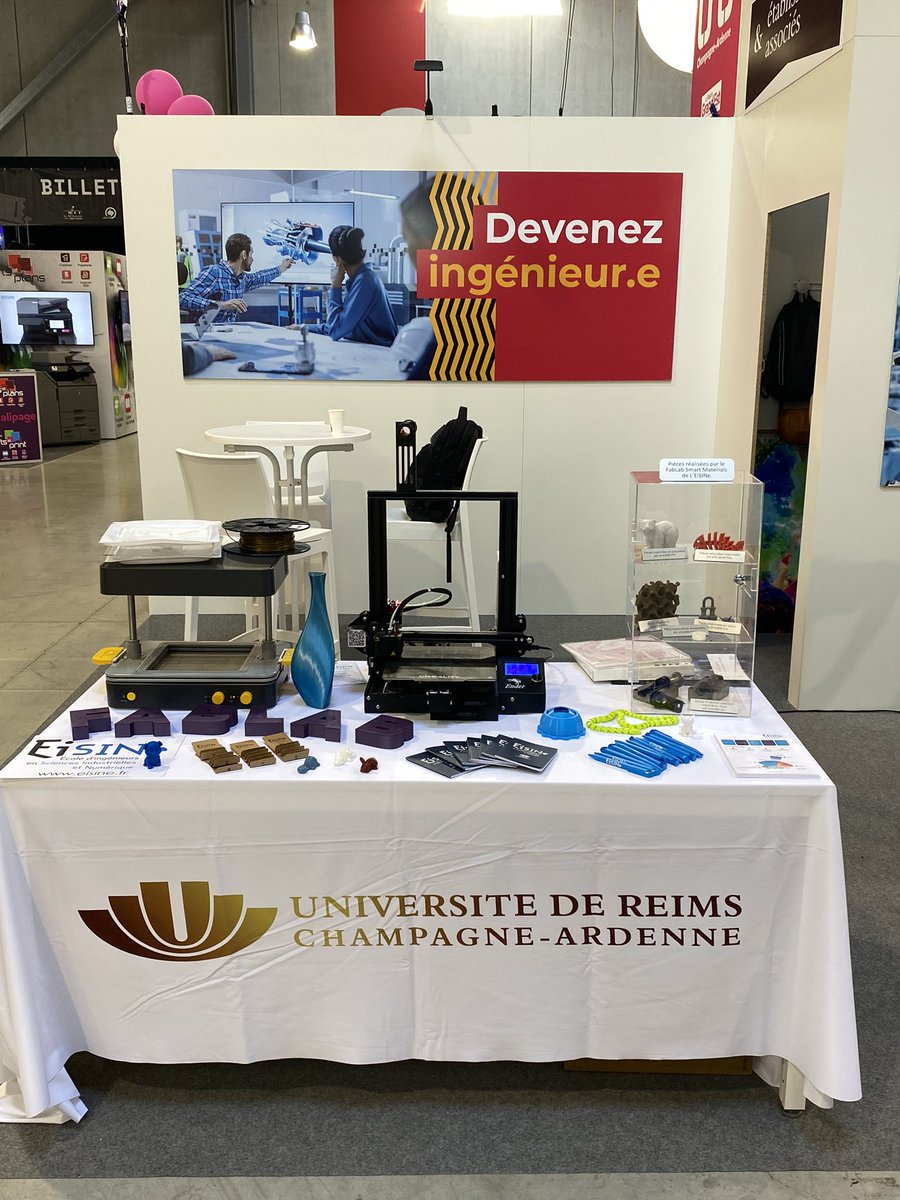 Nous sommes prêts pour les démonstrations #impression3D sur le stand <a href="/universitereims/">Université de Reims Champagne-Ardenne</a> à la <a href="/foiredechalons/">Foire de Châlons</a> #impression3D