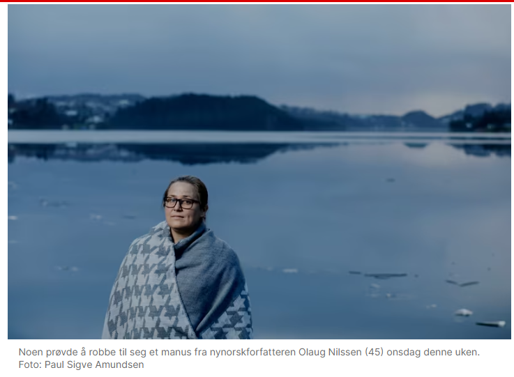 VG omtaler Olaug Nilssen som "nynorskforfatter". Kan ikke huske å ha sett Vigdis Hjort omtalt som "bokmålsforfatter" eller Nadime Gordimer som "engelskforfatter".