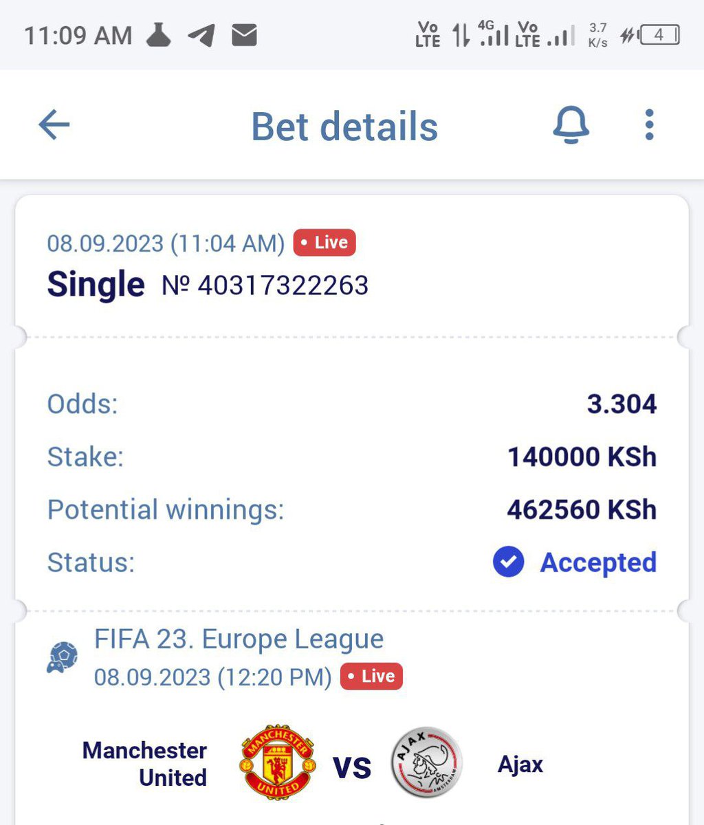 oldmamasita's tweet photo. We move to this💯🤑🤑

I've also staked HERE all I had this 3.3 odds extremely legit and safe odds TAKE RISKS ✅...MATCH IS WELL FIXED AND GUARANTEED 

Paripesa betslip code ""8PK9C""

(KICK OFF 12:20pm) 5.3 MILLION AWAITS💯 https://t.co/M4a2dQuk8r