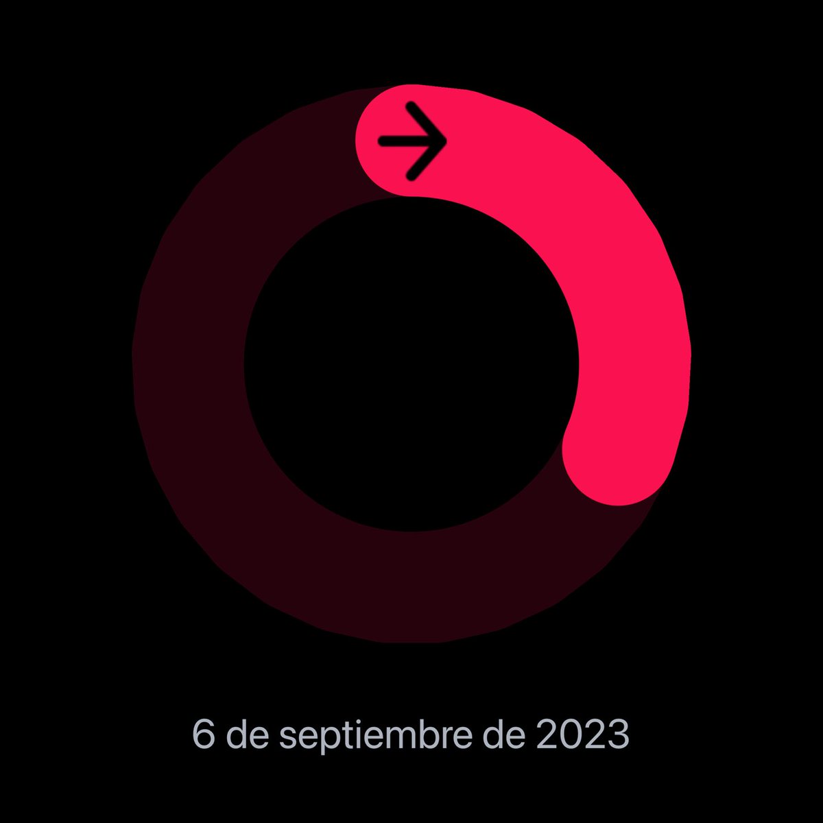 Mira mis anillos de actividad del 6 de septiembre de 2023.p tú gutter
