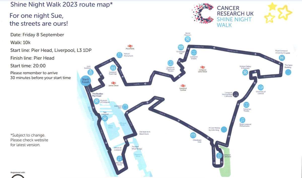 Amazon_Manage's tweet photo. Please support the team at Amazon Management Services who are doing the Shine Night Walk around Liverpool in aid of Cancer Research UK. All donations received will be appreciated. Amazon Management will also donate 10% of all money received in sponsorship and rent received today https://t.co/Lg3aa0et1u