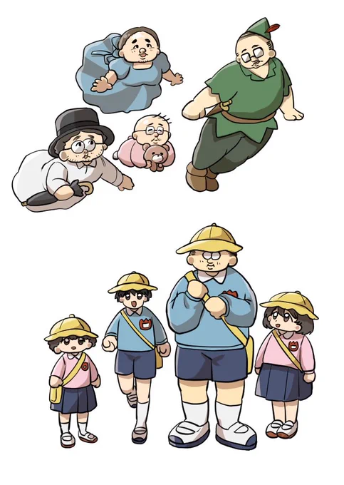 学校でのグループ制作で計74人キャラを作りました 