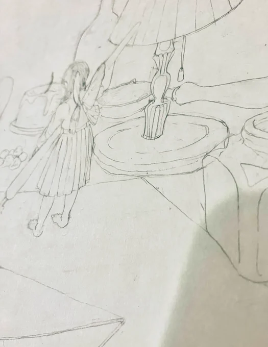 学校台風でおやすみになったので新しい線画描けました! 
