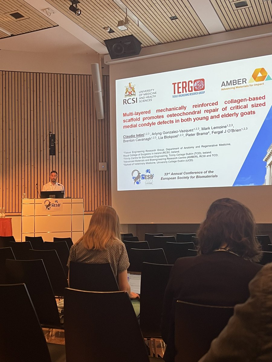Very impressive and insightful talk by <a href="/claudio_intini/">Claudio Intini</a> on promising approach to repair condyle defects <a href="/TissueEngDublin/">RCSI TERG</a>