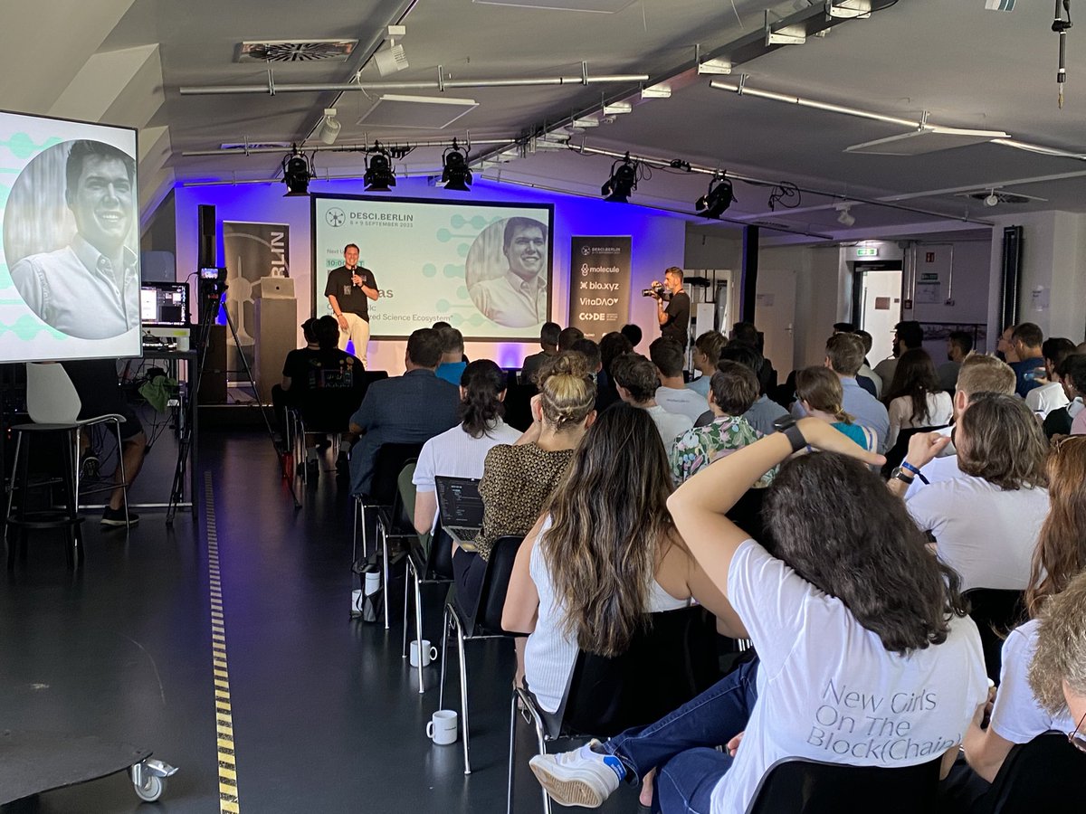 accelmed's tweet photo. @paulkhls Kicking off @DeSciBerlin @Molecule_dao on accelerating the pace and funding of science w passionate communities! https://t.co/pBftapZprE