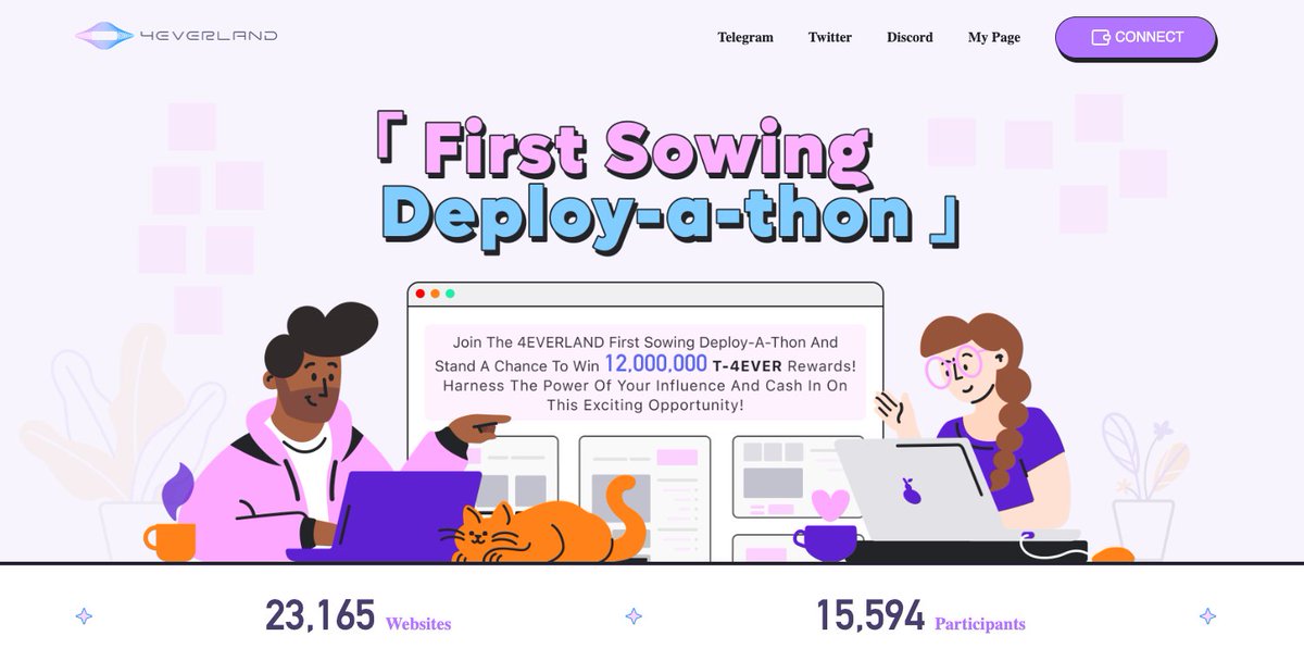 4everland_org's tweet photo. 🪧
In just one week, the #FirstSowing Deploy-a-thon has seen a tremendous response! 🥳
Over 15,000 participants have joined us in deploying more than 23,000 projects on the #IPFS/#Arweave/#BNBGreenfield platforms.
Incredible!🎉 https://t.co/vZxYyPXzat
