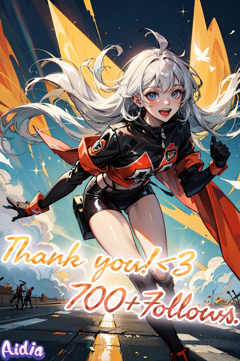 AI_AIDIA's tweet photo. Hehe! Thank you for helping me reach 700+ followers! 🫂
I enjoy sharing my work and interacting with all of you, I am also looking forward to grow with everyone!!💜
#AIart #AIArtworks #AIイラスト #700follow https://t.co/66ViFUtTRI