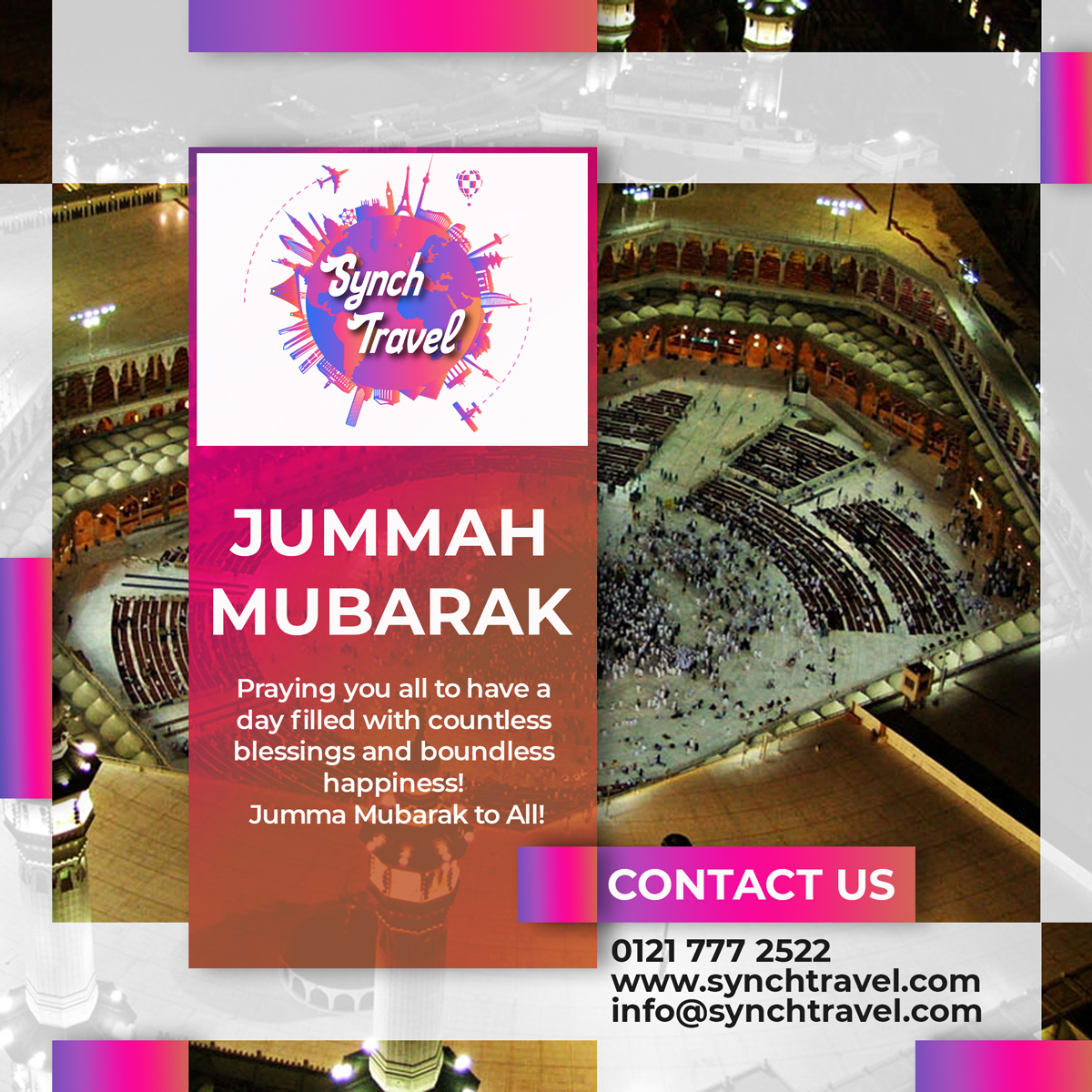 I wish you a happy Jumma! Ask Allah for forgiveness on this auspicious day!
#jumma #jummamubarak #jummahmubarak❤️ #islam #travelcrm #travelsoftwaresolutions #b2bbookingsystem #travelportal #travelmanagementsystem #travelcrm #tourbookingengine #umrahsystem #love #joy