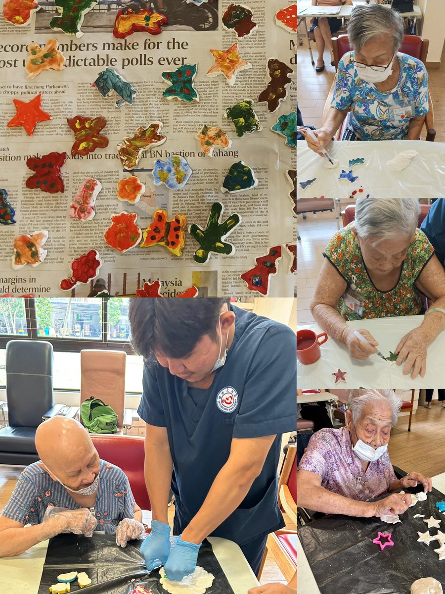 THKNH_LTD's tweet photo. THK SCC Daily Activities to keep our seniors physically and mentally stimulated and active. 

#THKNH #THKSCC #ART&amp;CRAFT #COOKINGTHERAPY #ACTIVE https://t.co/NYEMJbNV1G