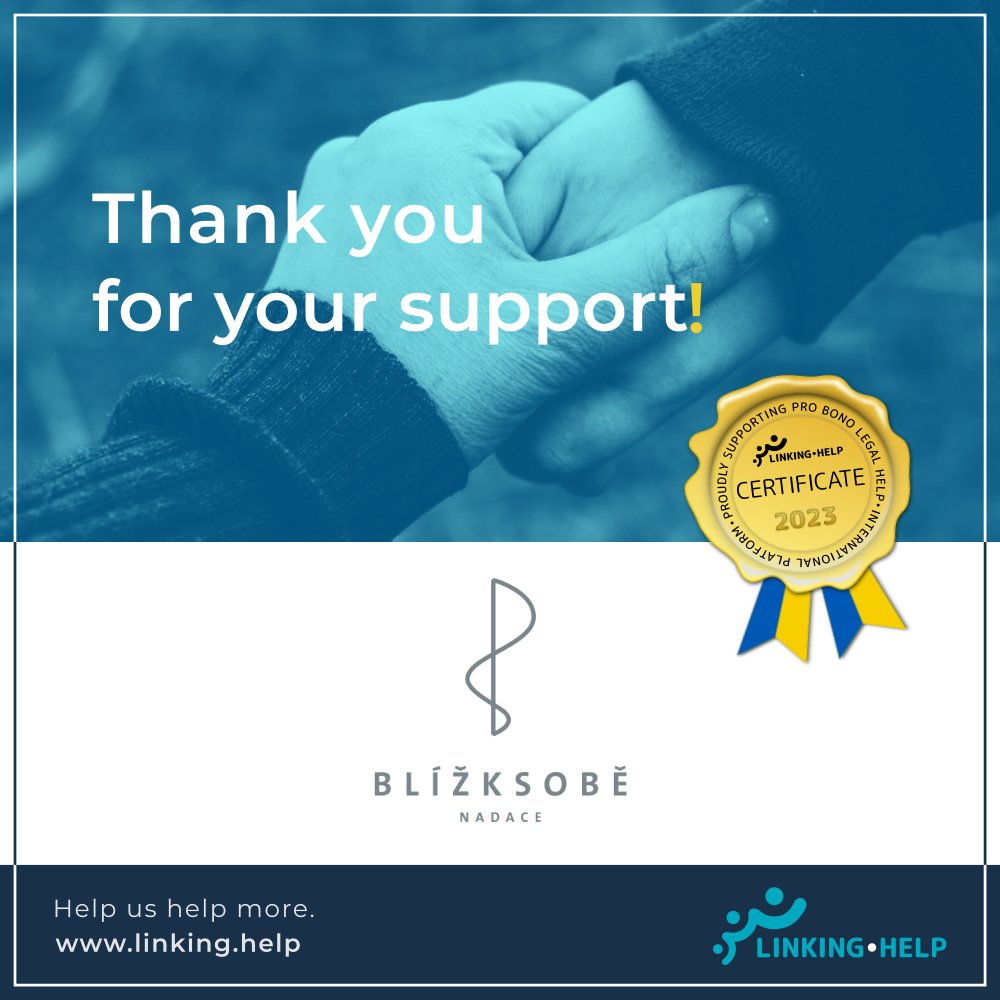 LinkingHelp's tweet photo. We're thrilled to express our heartfelt gratitude to  Nadace BLÍŽKSOBĚ for their generous support! 🤝
And special thanks to Marcela Murgašová for helping to arrange this.
Thank you, Nadace BLÍŽKSOBĚ, for standing with us! 💙🇺🇦 https://t.co/Eb5Taw1mby