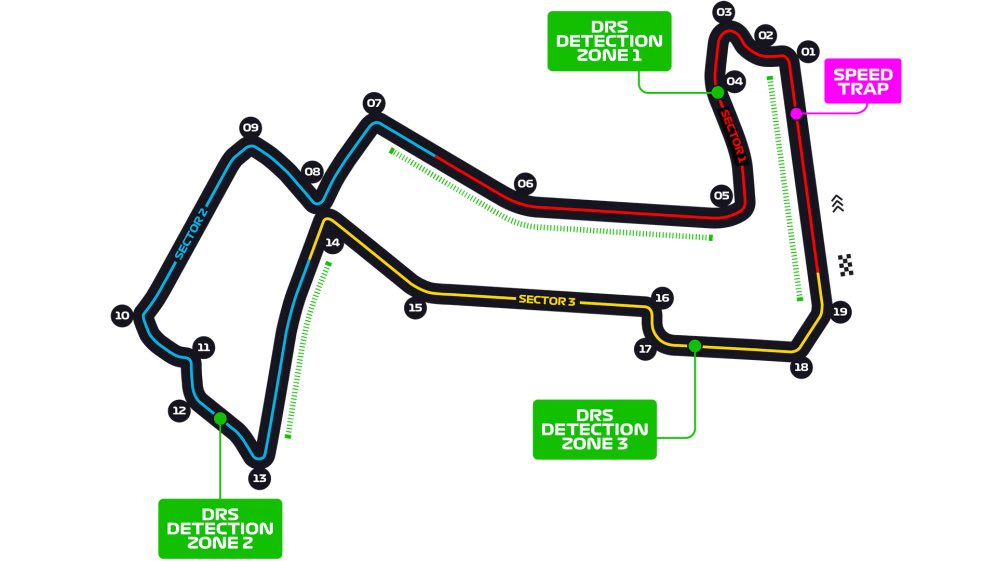 redbulletin's tweet image. 🛤️ | The Marina Bay circuit layout has been updated this year, removing T16 to 19 and making it into one long straight in hopes of creating more overtakes

#F1 #SingaporeGP