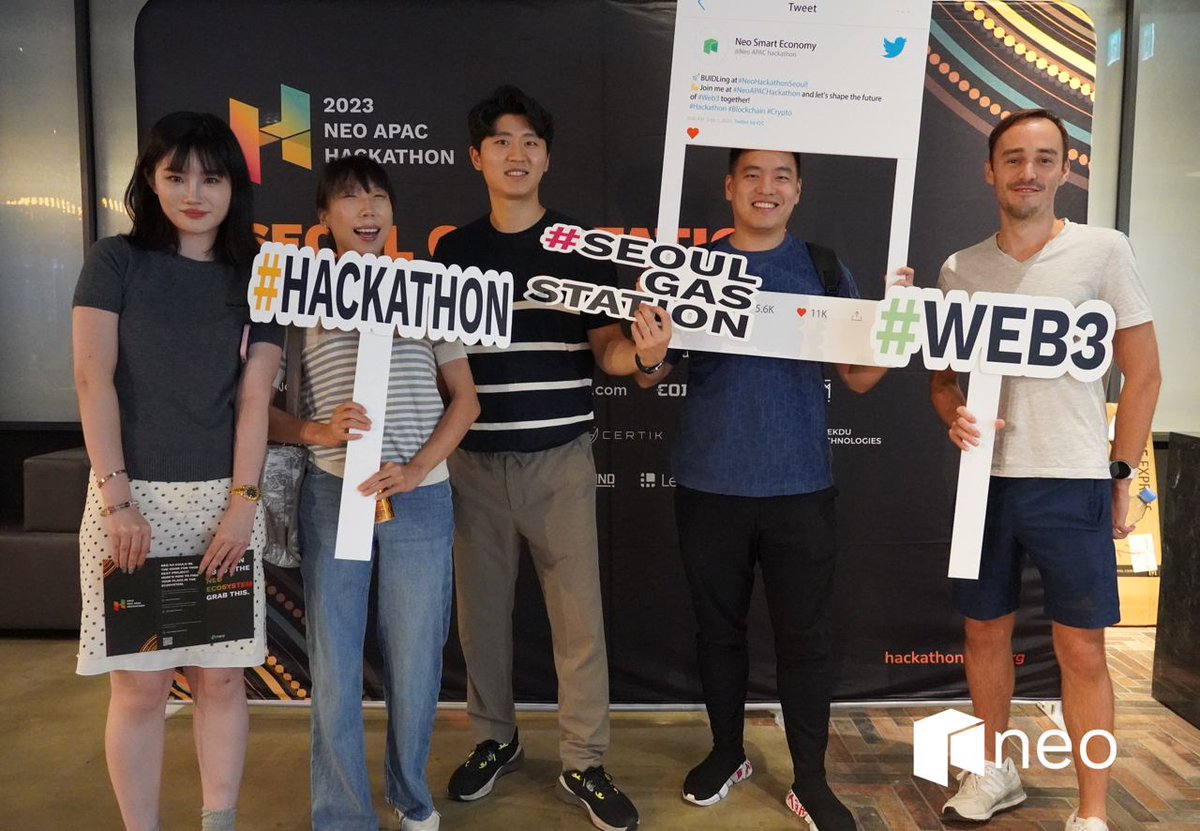 Neo_Blockchain's tweet photo. Farewell to #Seoul!🍾

#NeoAPACHackathon unveiled #Korean #Web3 talents. Neo's booth at #KBW sparked insightful conversations with fellow #blockchain pioneers. #Web3 Wonderland Gala set Seoul ablaze that night!

Next destination: #Singapore! Join us for #hackathon and #Token2049 https://t.co/5tpOJAFxLN