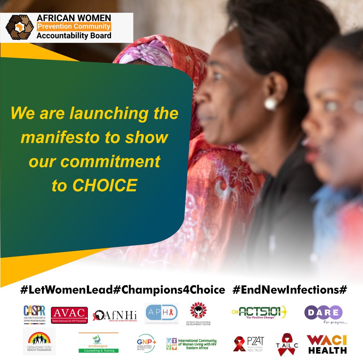 The #ChoiceManifesto is a commitment to community-driven interventions for women and girls governed by respect, integrity, and transparency. 
#EndNewInfections #Champions4Choice

@HIVpxresearch
@AfNHi_Tweets
@apha_sa
@Acts101U
@gnpplus
@Dareforprogress
@WACIHealth
@ICWEastAfrica