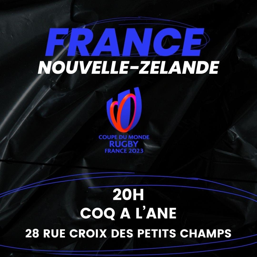 les_gaillards's tweet photo. Rejoins-nous, ce soir à partir de 20h au Coq à l'âne (28 rue croix des petits champs, Paris 1er) pour le match d'ouverture de la coupe du monde de rugby 2023 : France vs Nouvelle-Zélande 🔥🏉
#LGBTQ #rugby #rugbyisforeverybody #rugbywordlcup2023 #francevsnewzeland #frnz https://t.co/1NSWQDip3g