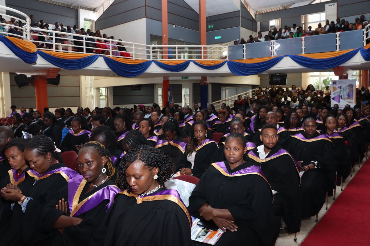 CHRM_College's tweet photo. The CHRM College Alumni Chairperson Godrick Authur Itur giving an address during the #26thchrmgraduation he congratulated all the graduands for their hard work and the great milestone they have achieved today. https://t.co/OMYXks4H0g