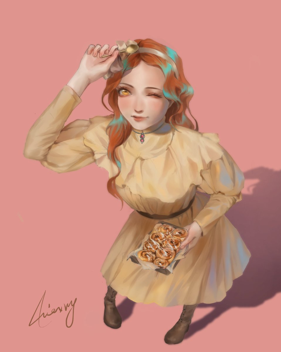 Cinnamon rolls🧡
This was for an art collab with the theme- Humanized dessert