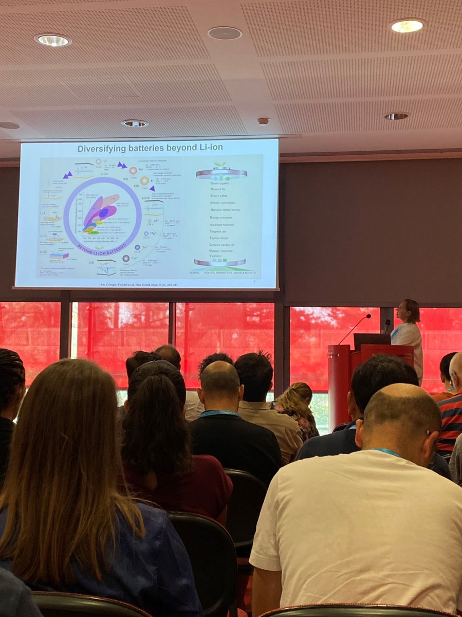 RSC_Energy's tweet image. 🔋 Inspiring talk from @green_rsc Associate Editor Magda Titirici @titiricigroup on hard carbon anodes for Na-ion batteries at #ISE2023 featuring work published in #EESJournal ➡ doi.org/10.1039/D0EE01…