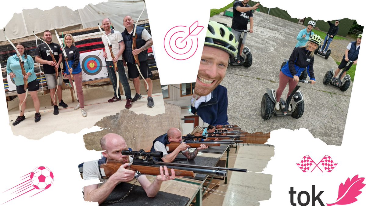 Tree_Of's tweet photo. Reminiscing about #TeamTOK summer #funfriday... 🎯 Alice nailed it with her Air Rifle skills, Andrew channelled his inner Robin Hood, Alan brought some creativity to football Golf 😜, &amp; Gav...well, let's just say he had a memorable Segway experience! 😂 #teambuilding at its best! https://t.co/DIauiqlxwU
