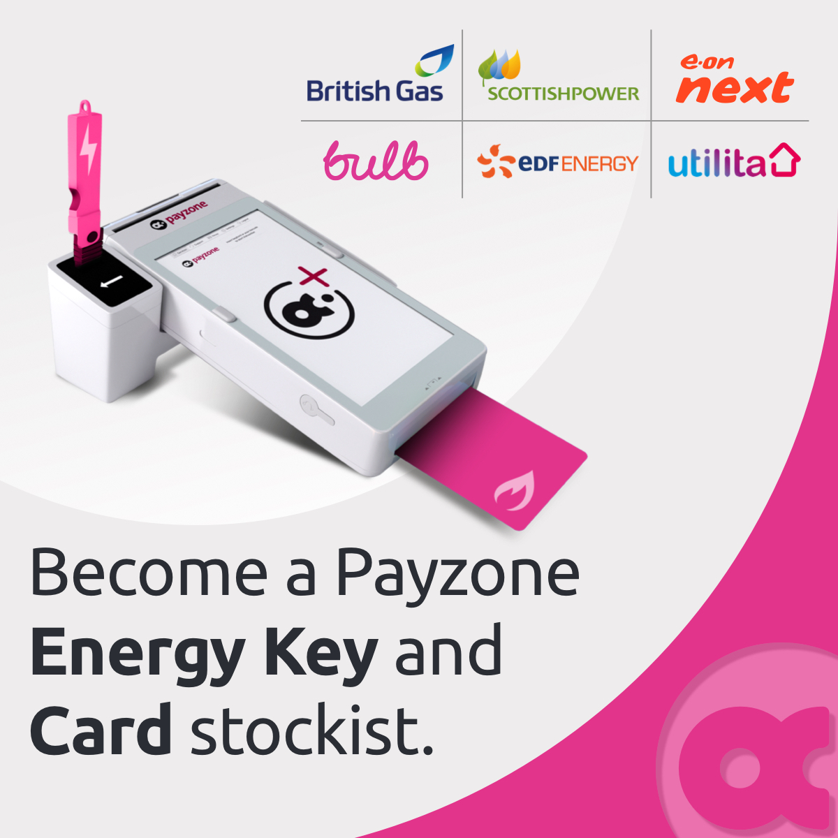 Want to stock and supply new electricity keys and gas cards to customers? Become a Payzone Energy Key & Card Stockist! It’s free, drives footfall, and is a great way to earn commission when customers top-up. ow.ly/onv150PFmMz