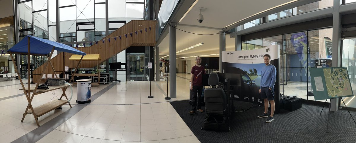 Great weather, great location <a href="/UniofExeter/">University of Exeter</a>, great people and science <a href="/BritishSciFest/">British Science Festival</a> #BSF23! We had a fantastic day showing our <a href="/IM_UCL/">Intelligent Mobility @ UCL (IM@UCL)</a> robotic driving seat for #AVs - more details on <a href="/News8Plusin/">News8Plus</a> and <a href="/itvwestcountry/">ITV News West Country</a> today! news8plus.com/robotic-drivin… - thanks <a href="/OneVoiceTeam/">One Voice Media</a> <a href="/uclnews/">UCL News</a>