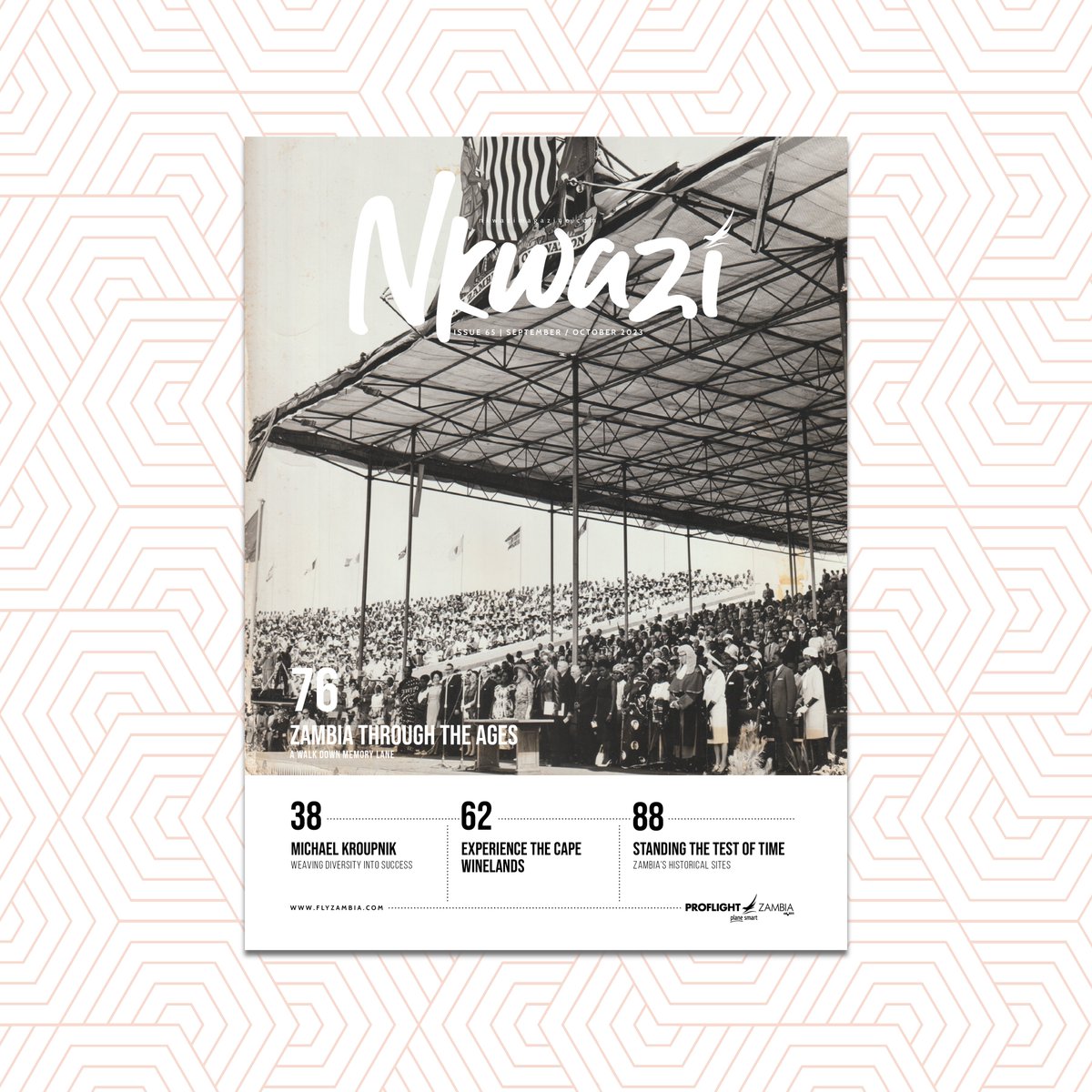 NkwaziMag's tweet image. The Sept/Oct edition is here!

Go down memory as we look back at milestones in Zambian history. Be inspired by the story of an award-winning conservation hero, embark on a picturesque journey to the Cape Winelands and so much more.

tinyurl.com/yppda8pu

#nkwazimag #Proflight