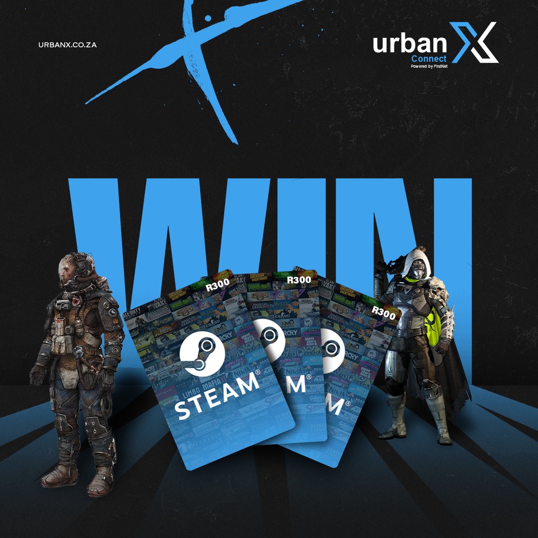 It's giveaway time! 🤩

UrbanX is giving away 3 x R300 steam vouchers to lucky members of the community 🎮

To enter, let us know in the comments what you want to buy with your voucher and you could WIN! 🔥
Ts and Cs apply.

#ForgeGaming #ForGamers #ForgeGiveaway