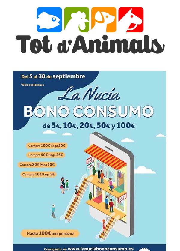 Totdanimals's tweet photo. ✅Los “Bonos Consumo La Nucía”📷en su compras en 📷@TOTDANIMALS
@LaNuciaES
‼️ https://t.co/DMenvREVit