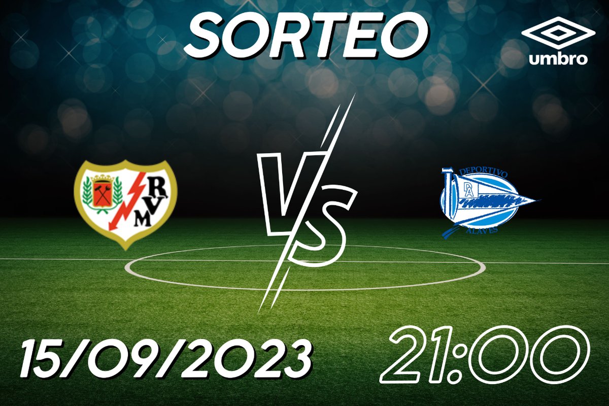 UmbroIberia's tweet image. 🚨𝐒𝐎𝐑𝐓𝐄𝐎🚨
2 entradas para el @RayoVallecano vs Deportivo Alavés⚽️
Para participar:
👉🏼 𝑹𝒆𝒕𝒖𝒊𝒕𝒆𝒂 𝒆𝒔𝒕𝒆 𝒕𝒘𝒆𝒆𝒕
👉🏼 𝑴𝒆𝒏𝒄𝒊𝒐𝒏𝒂 𝒂 2 𝒂𝒎𝒊𝒈𝒐𝒔
👉🏼 𝑺𝒊𝒈𝒖𝒆 𝒂 @UmbroIberia
𝘾𝙞𝙚𝙧𝙧𝙚 𝙙𝙚𝙡 𝙨𝙤𝙧𝙩𝙚𝙤
𝙚𝙡 13 𝙙𝙚 septiembre 𝙖 𝙡𝙖𝙨 10:00 𝙝❗️